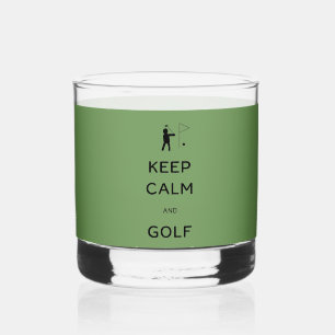 Behalt von Ruhe und Golf Whiskyglas
