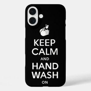 Behalt von Ruhe und Handwaschmittel auf - Waschhyg iPhone 16 Plus Hülle
