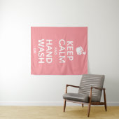 Behalt von Ruhe und Handwaschmittel auf - Waschhyg Wandteppich (Beispiel (Horizontal))