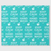 Behalt von Ruhe und Handwaschmittel - Coronavirus Geschenkpapier (Flach)