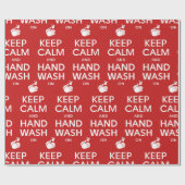 Behalt von Ruhe und Handwaschmittel - Coronavirus  Geschenkpapier (Flach)