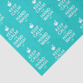 Behalt von Ruhe und Handwaschmittel - Coronavirus Seidenpapier (Ausschnitt)