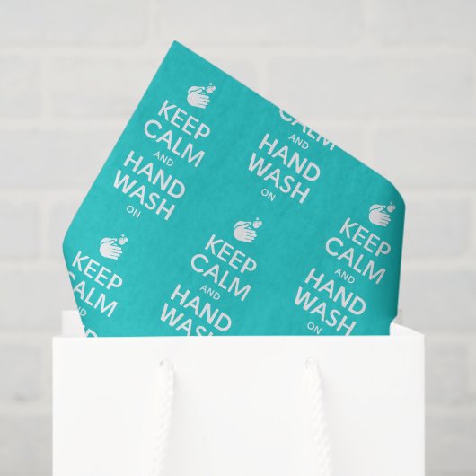 Behalt von Ruhe und Handwaschmittel - Coronavirus Seidenpapier (Geschenktüte)