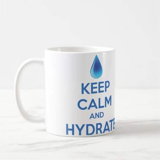 Behalt von Ruhe und Hydrat Kaffeetasse (Links)