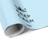 Behalt von Ruhe und Kajak Person im Boot Geschenkpapier (Rolleneckpunkt)