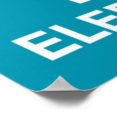 Behalt von Ruhe und Liebe Elefanten drucken oder b Poster (Ecke)