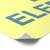 Behalt von Ruhe und Liebe Elefanten drucken oder p Poster (Ecke)