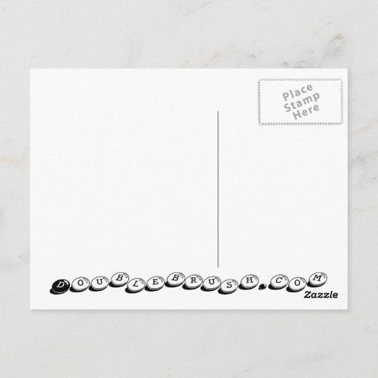 Behalt von Ruhe und Liebe Hippos Print Hippopotamu Postkarte (Rückseite)