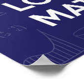 Behalt von Ruhe und Liebe Poster (Ecke)