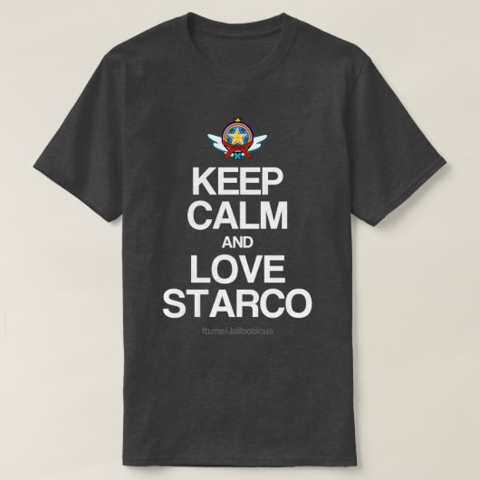 Behalt von Ruhe und Liebe Starco T-Shirt (Design vorne)