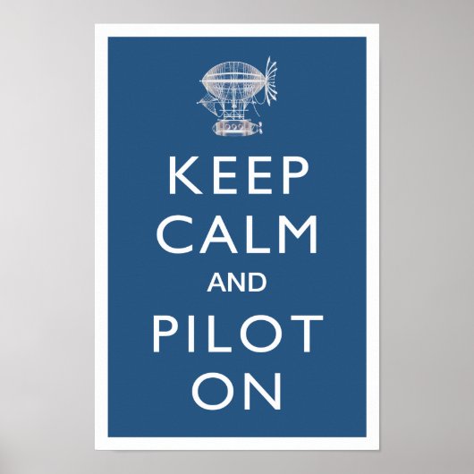 Behalt von Ruhe und Pilot auf Steampunk startbar - Poster (Vorne)