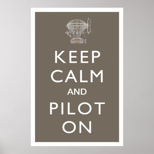 Behalt von Ruhe und Pilot auf Steampunk startbar - Poster (Vorne)