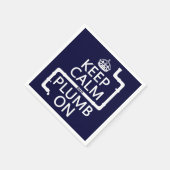 Behalt von Ruhe und Plumb On (Klempner/Klempner) Serviette (Ecke)