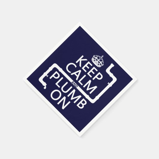 Behalt von Ruhe und Plumb On (Klempner/Klempner) Serviette (Ecke)