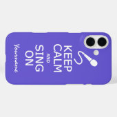 Behalt von Ruhe und Sing auf benutzerdefinierten H Case-Mate iPhone Hülle (Rückseite (Horizontal))
