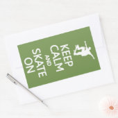 Behalt von Ruhe und Skate auf Farbaufklebern Rechteckiger Aufkleber (Umschlag)