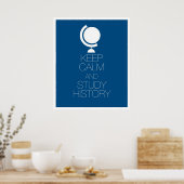 Behalt von Ruhe und Studiengeschichte Poster (Küche)