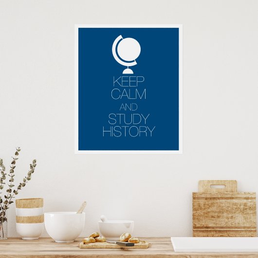 Behalt von Ruhe und Studiengeschichte Poster (Küche)
