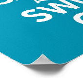 Behalt von Ruhe und Swim auf Druck Poster (Ecke)