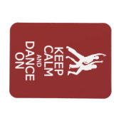 Behalt von Ruhe und Tanz auf benutzerdefinierten F Magnet (Horizontal)