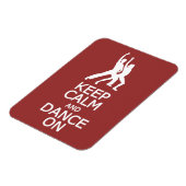 Behalt von Ruhe und Tanz auf benutzerdefinierten F Magnet (Linke Seite)