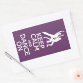 Behalt von Ruhe und Tanz auf Farbaufklebern Rechteckiger Aufkleber (Umschlag)