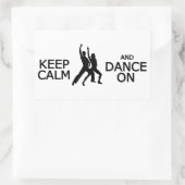 Behalt von Ruhe und Tanz auf Farbaufklebern Rechteckiger Aufkleber (Tasche)