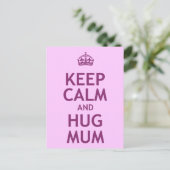 Behalt von Ruhe und Umarmung Postkarte (Stehend Vorderseite)