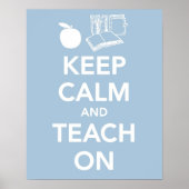 Behalt von Ruhe und Unterricht auf Druck oder Plak Poster (Vorne)
