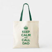 Behalt von Ruhe und Vater Tragetasche (Rückseite)
