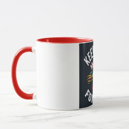 Behalt Vorwärts Inspiration Tasse (Links)