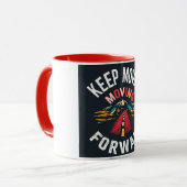 Behalt Vorwärts Inspiration Tasse (Vorderseite Links)