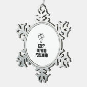 Behalt vorwärts schneeflocken Zinn-Ornament (Rechts)