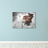 Behalt Walking Leinwanddruck (Insitu (Holzboden))