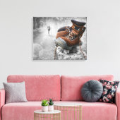 Behalt Walking Leinwanddruck (Insitu (Wohnzimmer))