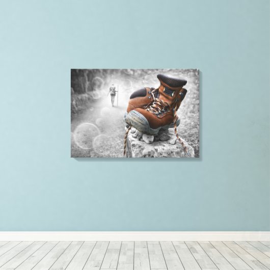 Behalt Walking Leinwanddruck (Insitu (Holzboden))