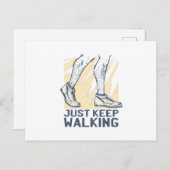 Behalt WALKING Postkarte (Vorne/Hinten)