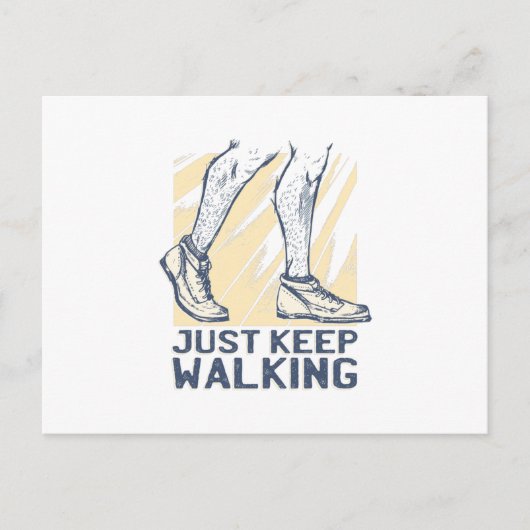 Behalt WALKING Postkarte (Vorderseite)