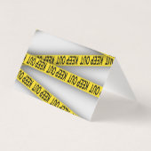 Behalt weg bleibe nicht überschreiten Polizei Band (Rückseite)