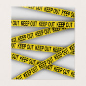 Behalt weg bleibe nicht überschreiten Polizei Band (Außenseite Aufgefaltet)