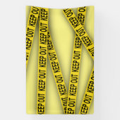 Behalt weg bleibe nicht überschreiten Polizei Band Banner (Vertikal)