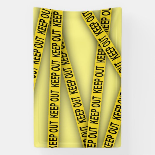 Behalt weg bleibe nicht überschreiten Polizei Band Banner (Vertikal)