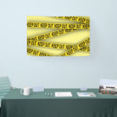 Behalt weg bleibe nicht überschreiten Polizei Band Banner (Messe)