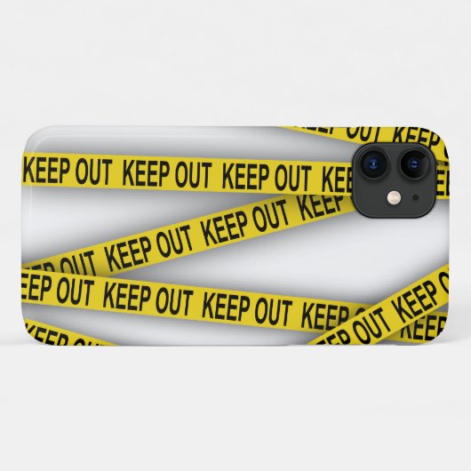 Behalt weg bleibe nicht überschreiten Polizei Band Case-Mate iPhone Hülle (Rückseite (Horizontal))