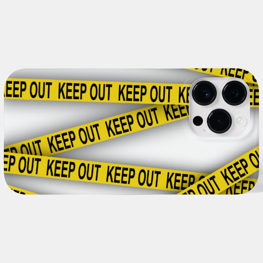 Behalt weg bleibe nicht überschreiten Polizei Band Case-Mate iPhone Hülle (Rückseite (Horizontal))