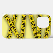 Behalt weg bleibe nicht überschreiten Polizei Band Case-Mate iPhone Hülle (Rückseite (Horizontal))