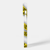 Behalt weg bleibe nicht überschreiten Polizei Band Case-Mate iPhone Hülle (Rückseite / Links)