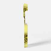 Behalt weg bleibe nicht überschreiten Polizei Band iPhone Hülle (Linke Seite)