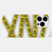 Behalt weg bleibe nicht überschreiten Polizei Band iPhone Hülle (Rückseite (Horizontal))