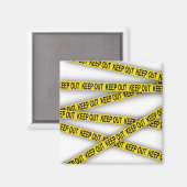 Behalt weg bleibe nicht überschreiten Polizei Band Magnet (Vorderseite/Rückseite)